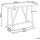Beliani Talamone Gartentisch 140 x 70 x 100 cm Grau
