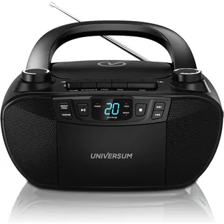 Universum BB 200 - tragbarer CD-Player mit Radio, Kassette - Lautsprecher – Boombox mit AUX & 3,5mm Kopfhöreranschluss