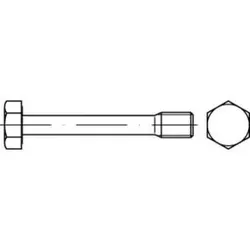 DIN 7964 Sechskantschraube M10x35 Edelstahl A2 blank m. Dünnschaft