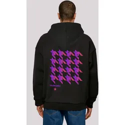 Kapuzenpullover F4NT4STIC "Hahnentritt Muster", Herren, Gr. XXL, schwarz, Obermaterial: 100% Baumwolle, casual, oversize, Langarm, Pullover, Print