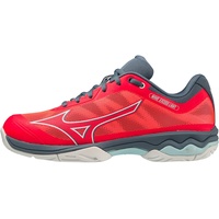 Mizuno Wave Exceed Light AC Tennisschuh, Fiery Coral 2/White/China Blue, 39