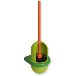 HEWI Serie 477/801 WC-Bürstengarnitur, Accessoires, apfelgrün/maigrün/koralle matt
