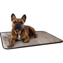 Aspero Tierdecke Hundedecke Lund, 50 % Baumwolle, 50 % Polyester, Weiche hautfreundliche Tierdecke beige 50 cm x 40 cm