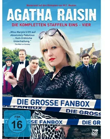 Agatha Raisin - Die große Fanbox mit den Staffeln 1-4 - In limitierter Erstauflage inkl. 4-teiligen-Postkartenset  [9 DVDs]