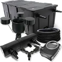 Wiltec SunSun, Brunnen + Gartenteich, Filter 90000l Teich 18W