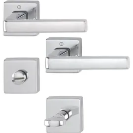 HOPPE Rosettengarnitur Dublin 1124 Aluminium grau/silber