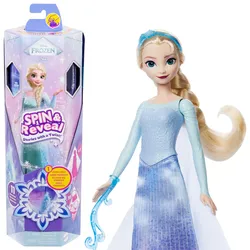 Disney Die Eiskönigin Spin&Reveal Elsa-Modepuppe und Accessoires mit 11 Überraschungen aus dem Disney-Film