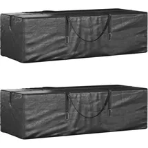 vidaXL Weihnachtsbaumtaschen 2 Stk. Schwarz Polyethylen