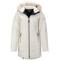 Dry Fashion Damen Steppmantel Wintermantel Göteborg - Winterjacke Steppjacke Winter Mantel für Frauen Atmungsaktiv Gefüttert in Beige Größe 38 - 38