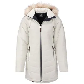 Dry Fashion Damen Steppmantel Wintermantel Göteborg - Winterjacke Steppjacke Winter Mantel für Frauen Atmungsaktiv Gefüttert in Beige Größe 38 - 38