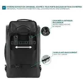 Mobilis 070001 Rucksack Rad-Rucksack Schwarz