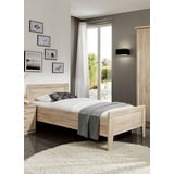 bv-vertrieb Bett, Seniorenbett 100x200 Eiche sägerauh Komfortbett Eiche - (3146) beige