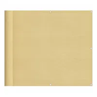 VidaXL Balkon-Sichtschutz Sandfarben 90x400 cm 100% Polyester-Oxford