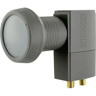 Schwaiger Twin LNB digital anthrazit, 2 Teilnehmer