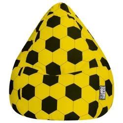 BeanBag FANKURVE XL gelb-schwarz