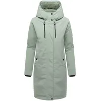 Navahoo Damen Langer Mantel warme Winterjacke mit Kapuze Hageltanz 14 Smokey Mint Gr. 6XL - 6XL
