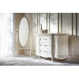 JVmoebel Kommode Klassischer Schminkzimmer mit Standspiegel und - Verona, Made in Europa beige