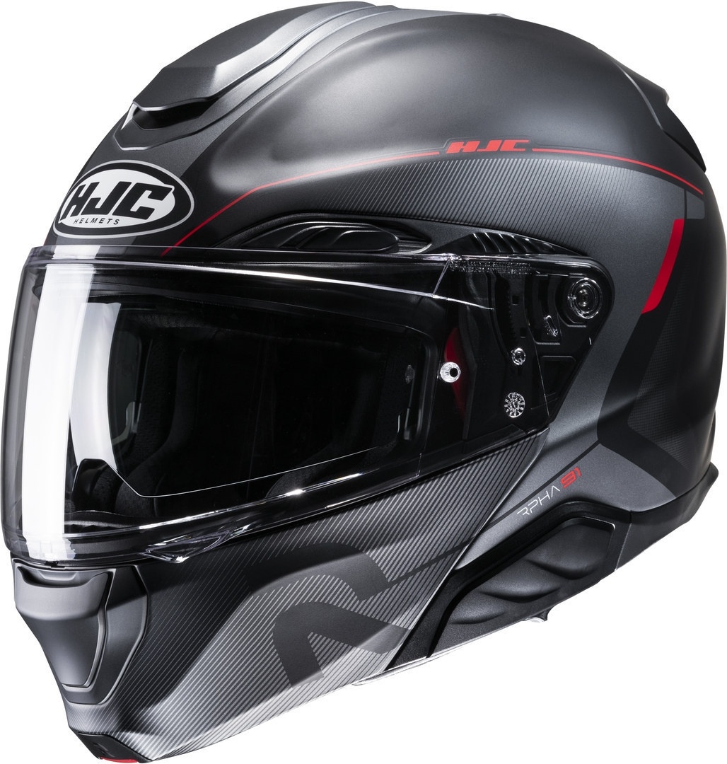 HJC RPHA 91 Combust Helm, zwart-rood, M Voorman