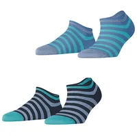 Falke KGaA ESPRIT Damen Sneaker Socken Bold Stripes 2er