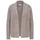 GOLDNER Elegante Grobstrickjacke taupe/melange 54