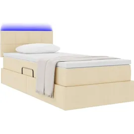 vidaXL Bett 90 x 200 cm Weiß