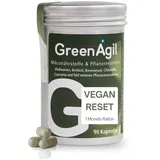 AgilNature Reset Komplex I 90 vegane Kapseln mit Flohsamenschalen, Brokkoli, Chlorella & Pflanzenextrakten I Für Stoffwechsel, Zellschutz & Energie I 15 Tage Kur I Made in Germany I GreenAgil