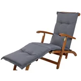 KETTtex Sesselauflage Deckchair Florence 50089-51 grau meliert 190x49x6 cm KETTtex