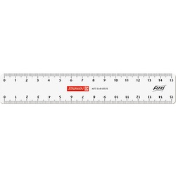 BRUNNEN Lineal Flexi 15,0 cm, glasklar