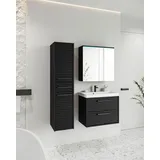 P & B Badezimmer Toronto 4-tlg. Schwarz