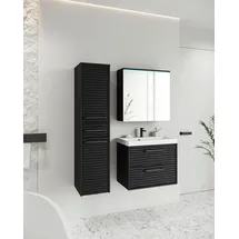 P & B Badezimmer Toronto 4-tlg. Schwarz