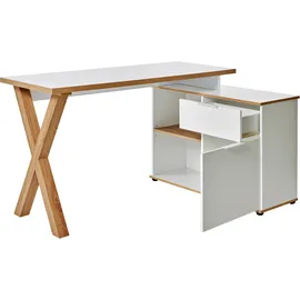 Jahnke Eckschreibtisch X-CLUB C 40 E Weiß