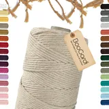 BooGardi Makramee Garn · Sand 3mm x 200m · Beige