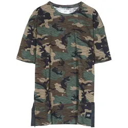 Sixth June Herren T-Shirt im Camouflage-Look Baumwoll-Shirt Kurzarm-Shirt M3409CTS-CAMO Grün - S