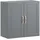 SoBuy Hängeschrank Badschrank Küchenschrank Medizinschrank Wandschrank mit Verstellbarem Regal Für Bad, Küche, Wohnzimmer BHT ca: 60x60x30cm Grau