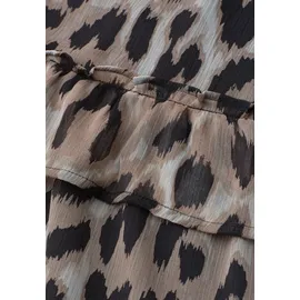 STREET ONE Minirock Damen Animalprint Beige 40