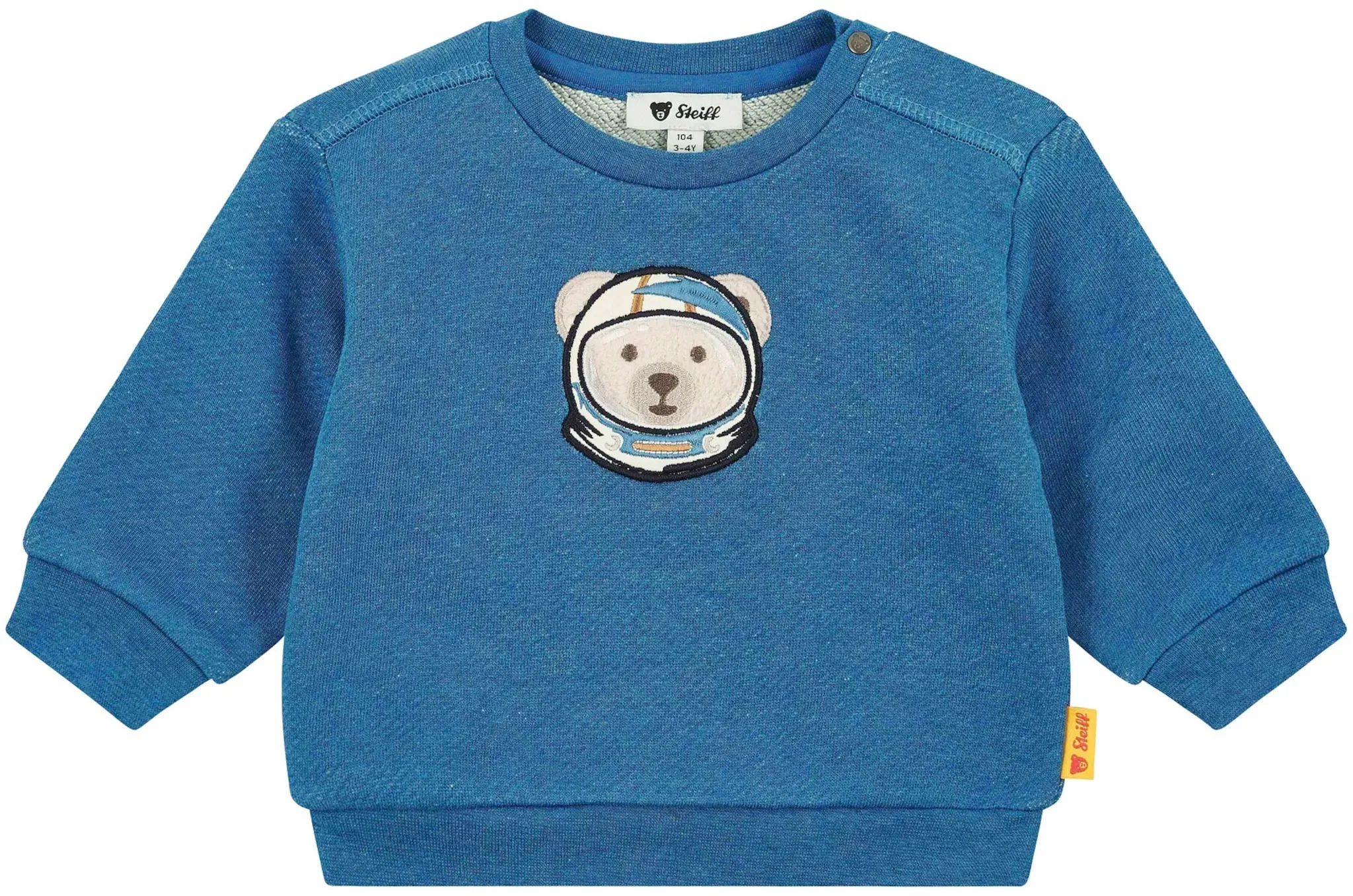 Steiff Sweatshirt Bär-Astronaut, blau, 92