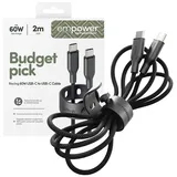 Panzer Glass PanzerGlass empower 60W USB-C to USB-C Cable USB 2.0 2M black