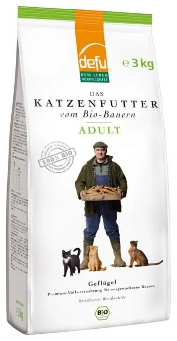 defu Trockenfutter Katze Adult Geflügel bio 3kg