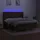 vidaXL Boxspringbett mit Matratze & LED Dunkelbraun 160x200 cm Stoff