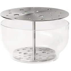 Fritz Hansen - Ikebana Vase Large, Edelstahl / Glas