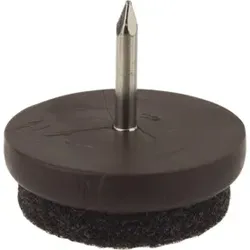 DRANSFELD, Gleiter rund, Durchmesser 20mm zum Einschlagen Kunststoff braun