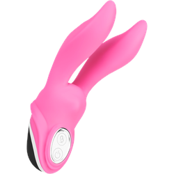 Auflegevibrator aus Silikon, 16,5 cm, neon-pink