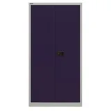 Bisley Aktenschrank Universal Flügeltürenschrank in Lichtgrau/Oxfordblau - Maße: H 181 x B 91 x T 40 cm blau|grau