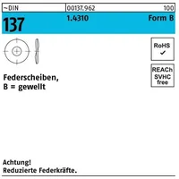 Reyher Federscheibe DIN 137 B 6 1.4310 100 Stück