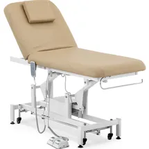 Physa Massageliege elektrisch 2 Motoren 200 W 187 x 70 x 68 90 cm 200 kg weiß/dunkelbeige - Elektrische Massageliegen physa