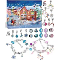 Luxuskollektion GRANDFUN Schmuck Adventskalender Mädchen mit DIY Armbändern 2024