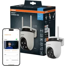 Osram SMART+ Außenkamera 360° Weiß