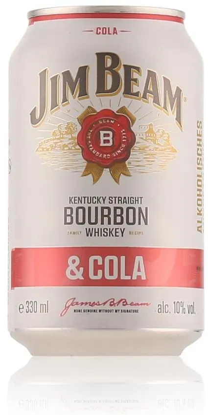 Jim Beam Cola Dose 10% Vol. 0,33l