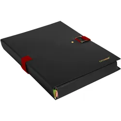 Exacompta 22001E 10x Präsentationsmap. Dehn. Rücken EXTENSOR® So - Schwarz