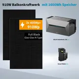 910W Anker Solix Balkonkraftwerk Solix Solarbank2 AC E1600 2000W mit Smart Meter
